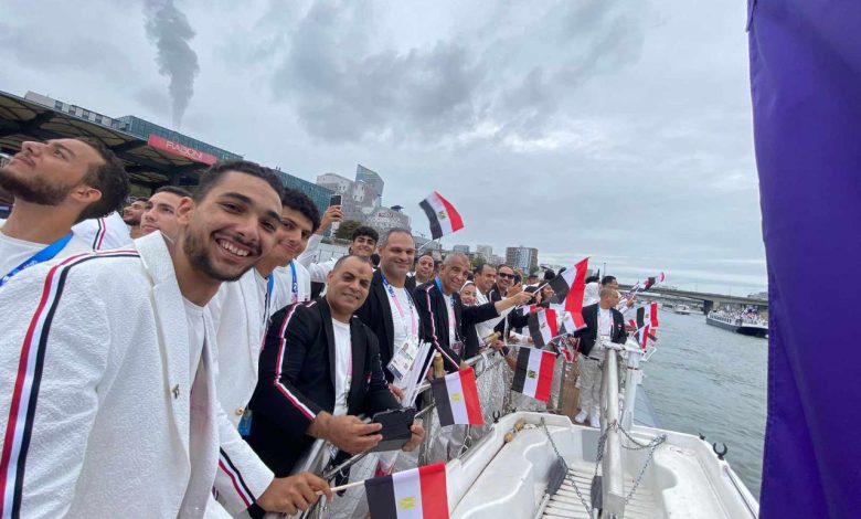 شاهد.. موكب بعثة مصر المشاركة في أولمبياد باريس (بالصور)