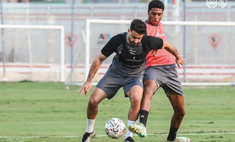 عمار ياسر ينتظم في التدريبات الجماعية للزمالك اليوم