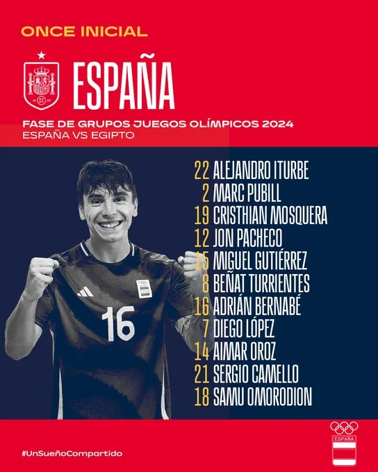 التشكيل الرسمي لمنتخب إسبانيا