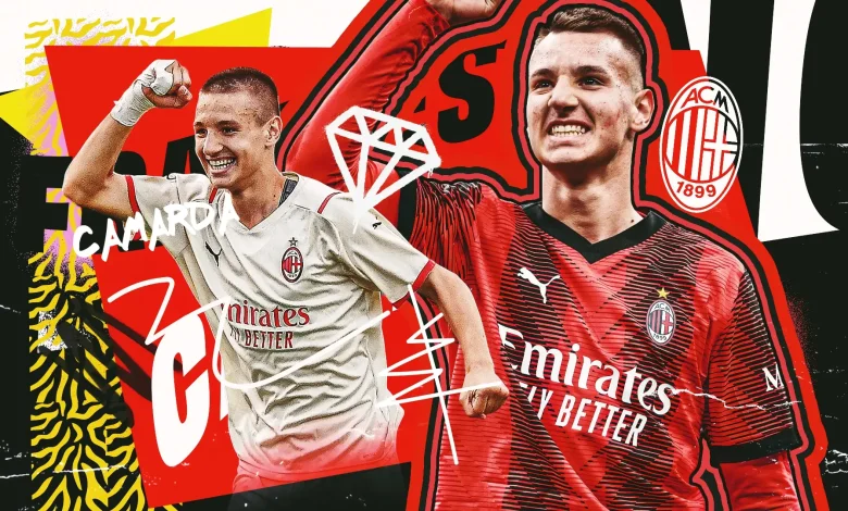 ميلان يعلن توقيع فرانشيسكو كاماردا أول عقد احترافي له حتى عام 2027