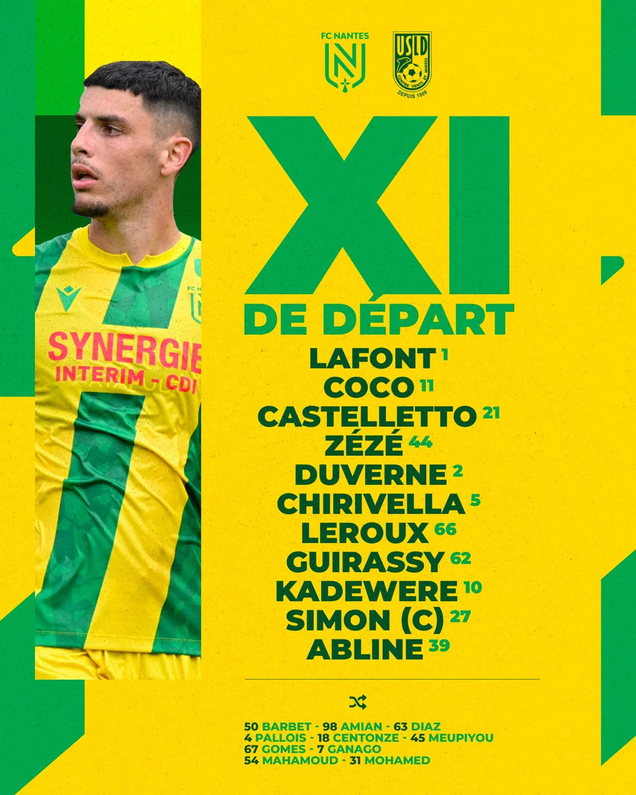 نانت يفوز ودياً على دونكيرك بمشاركة مصطفى محمد