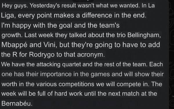 رودريجو يحذف رسالة دفاعه عن مكانته بين نجوم ريال مدريد