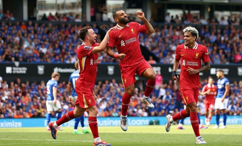 صلاح يدخل التاريخ بعد هدفه أمام إيبسويتش تاون