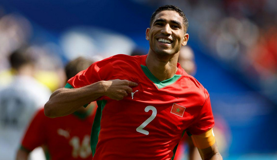 أشرف حكيمي ينافس دي بروين على لقب أفضل لاعب تمريرات في أوروبا