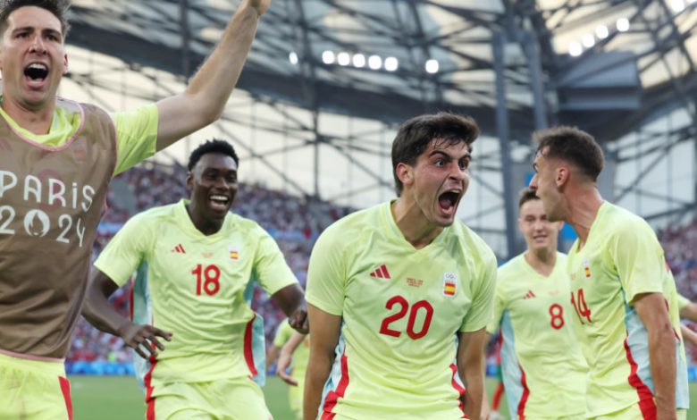 شاهد.. إسبانيا تتأهل لنهائي أولمبياد باريس 2024 بفوز مثير على المغرب 2-1