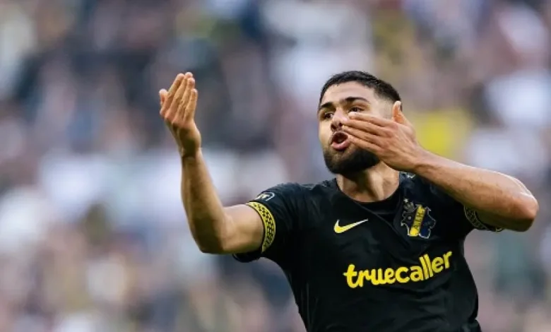 الأهلي يدخل في مفاوضات مع الفلسطيني عمر فرج من أيك سولنا السويدي