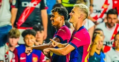 برشلونة يحقق انتصاراً صعباً على رايو فاليكانو بفضل دانى أولمو