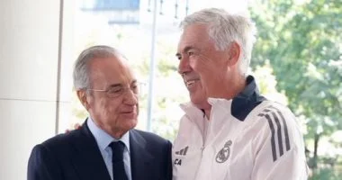 بيريز يواصل دعمه لأنشيلوتي رغم البداية غير المرضية لريال مدريد