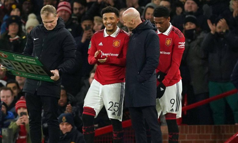 جادون سانشو: عودة إلى مانشستر يونايتد بعد أزمة تسوية مع تن هاغ