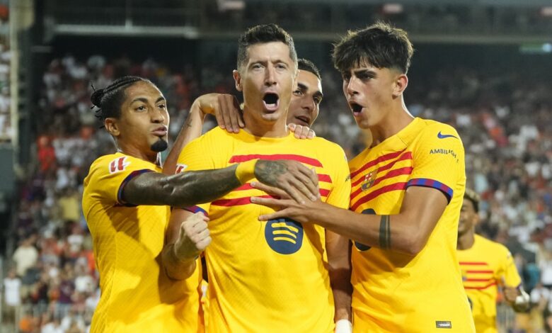 شاهد ملخص مباراة برشلونة وفالنسيا في افتتاح الدوري الإسباني