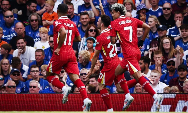 شاهد.. ملخص مباراة ليفربول ضد إبسويتش تاون في الدوري الإنجليزي