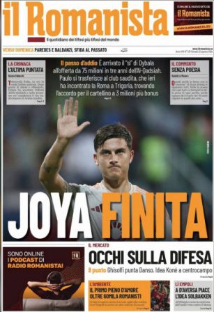 صحف إيطالية.. ديبالا يقترب من القادسية بعد وداعه لروما