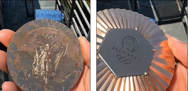 فضيحة جودة.. لاعب أمريكي يكشف تدهور ميداليته البرونزية في باريس 2024