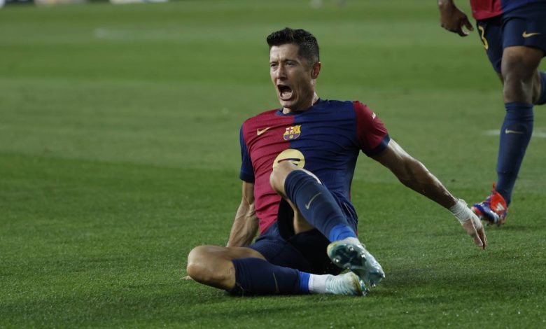 فليك يشيد بليفاندوفسكي بعد هدفه الحاسم في فوز برشلونة على بيلباو