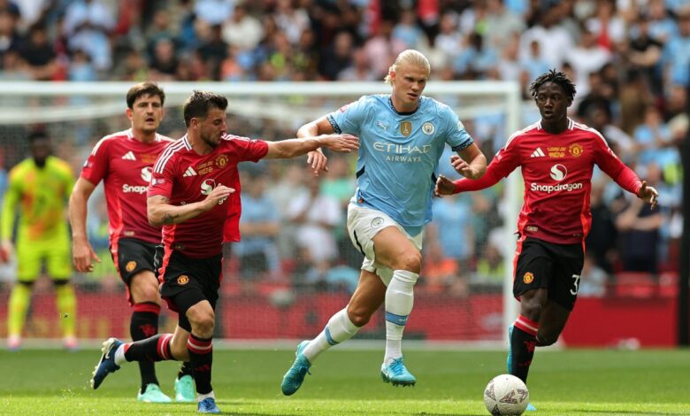 مان سيتي بطل كأس الدرع بركلات الترجيح على حساب يونايتد