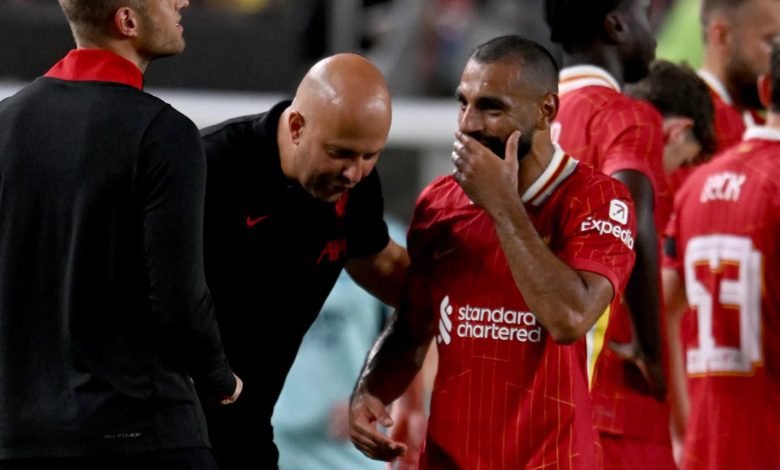 سلوت ومحمد صلاح يسعيان لإنجاز تاريخي مع ليفربول أمام نوتنجهام