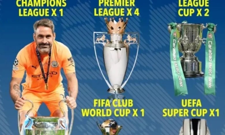 حارس مانشستر سيتي يتفوق على كريستيانو رونالدو