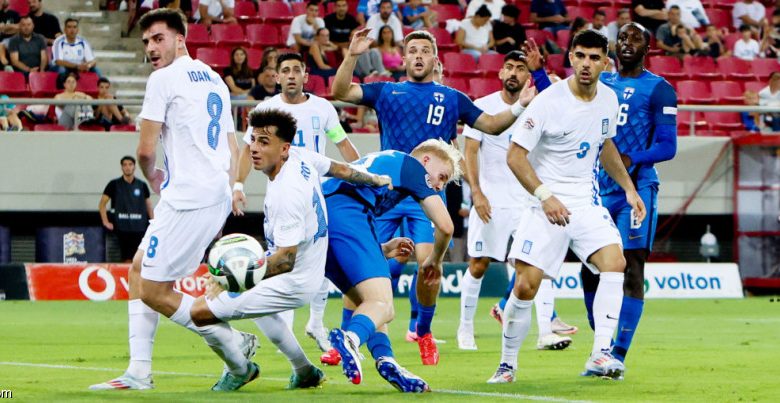 اليونان تتألق بفوز ساحق على فنلندا في دوري أمم أوروبا