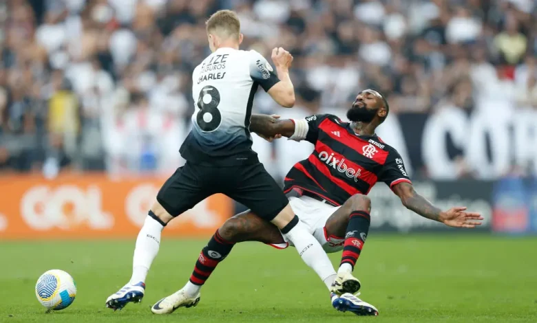 كورنثيانز يتغلب على فلامنجو في مباراة شهدت العديد من البطاقات الحمراء