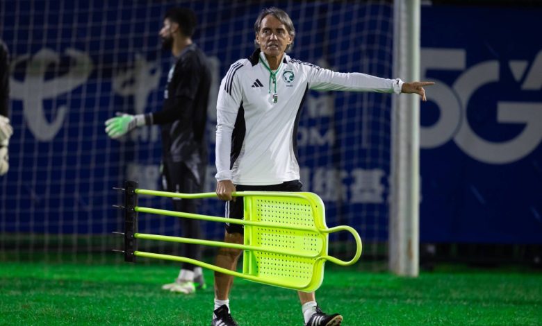 استعدادات المنتخب السعودي لمباراة الصين