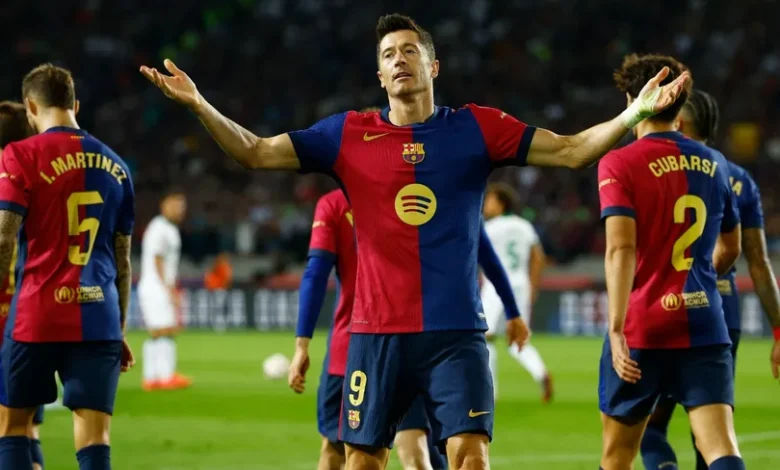 بقدم ليفاندوفسكي.. برشلونة يسجل الهدف 6500 في الليغا