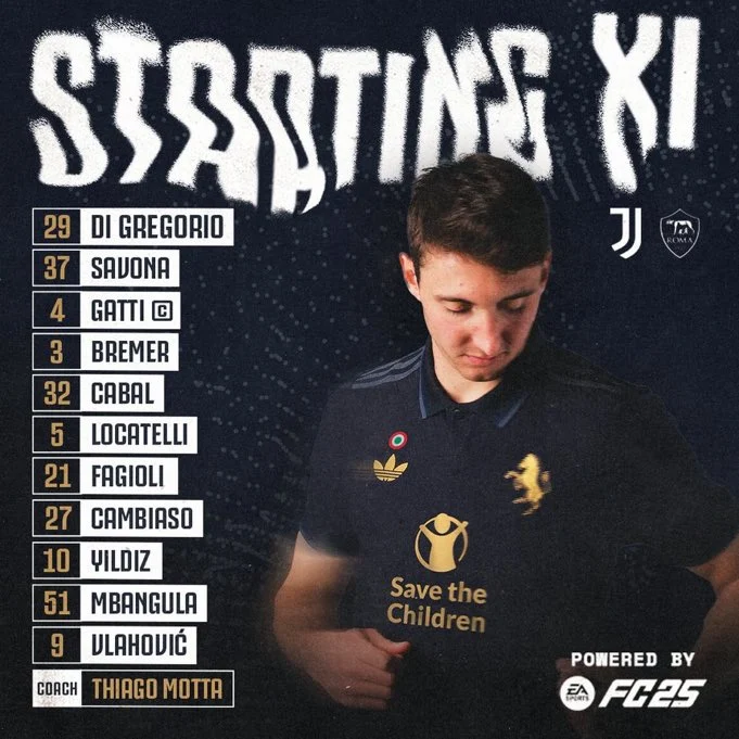 تشكيل يوفنتوس وروما في مواجهة الجولة الثالثة من الدوري الإيطالي