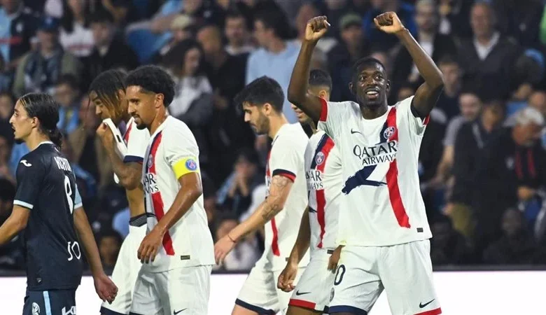 تقدم باريس سان جيرمان على ليل في الشوط الأول