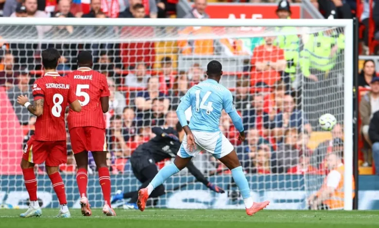 ليفربول يتعرض لهزيمة مفاجئة على ملعبه أمام نوتنغهام فورست