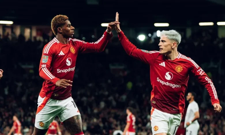 مانشستر يونايتد يكتسح بارنسلي 7-0 ويتأهل لدور الـ 16 في كأس الرابطة الإنجليزية
