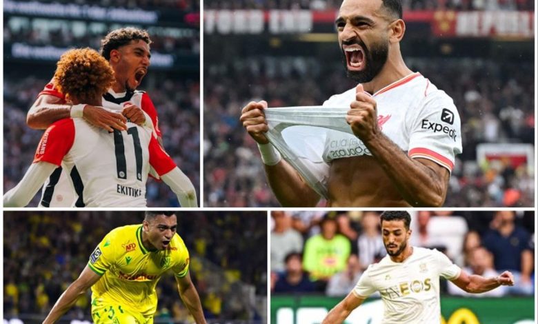 محترفو مصر يتألقون مبكرًا في أوروبا.. صلاح يقود ليفربول بثلاثية وعبد المنعم يبدأ مغامرته مع نيس