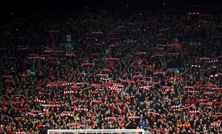 فيديو – صافرات استهجان من جماهير ليفربول خلال عزف نشيد دوري أبطال أوروبا