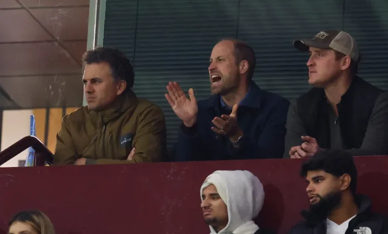 أمير ويلز يشجع أستون فيلا في عودته لدوري الأبطال