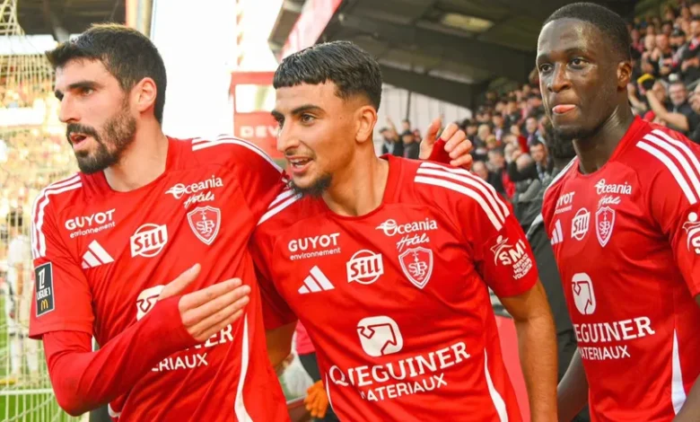 إبراهيم صلاح يسجل هدفه الأول مع بريست في الدوري الفرنسي