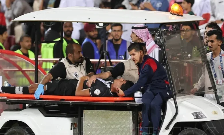 إصابة مروعة لماجد عبدالله في مباراة الشباب وضمك