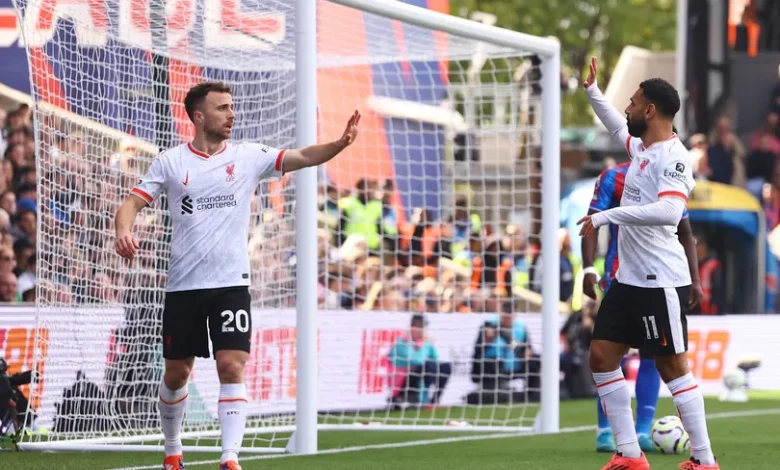 ديوغو جوتا يحتفل بمباراته المئة مع ليفربول بتسجيل هدف رائع