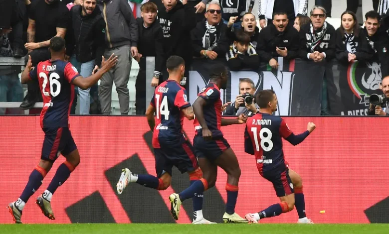 يوفنتوس يستقبل أول أهدافه في الدوري الإيطالي بالتعادل مع كالياري